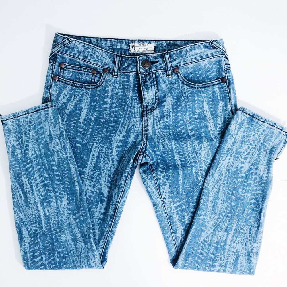 Free People Feather Skinny Ankle Jeans 27 - Picture 2 of 8